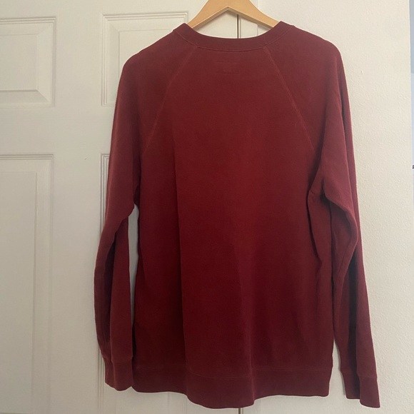 Brixton Sweater— Burgundy - Picture 2 of 2